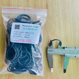 Oring NBR70 độ dày 2.5mm 