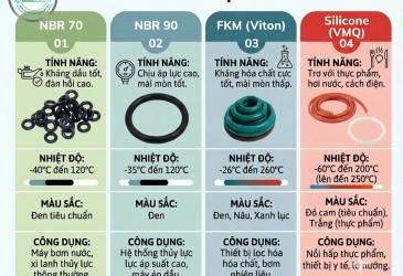 CÁC PHÂN BIỆT CÁC LOẠI ORING 