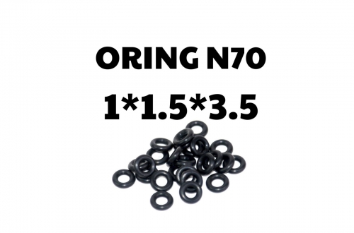 Oring NBR 70 độ dày 1mm, lỗ trong 1,5mm 