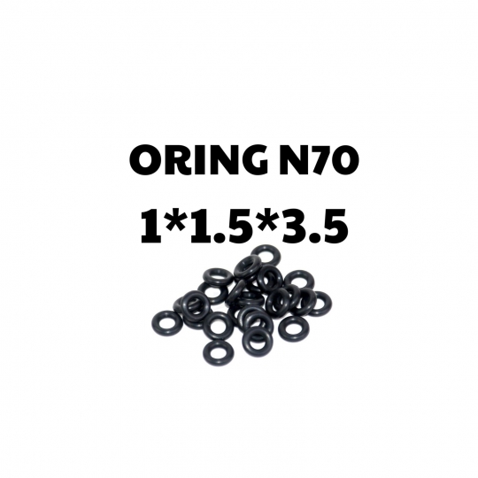 Oring NBR 70 độ dày 1mm, lỗ trong 1,5mm 