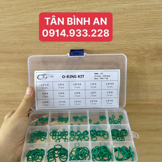 Oring hộp chịu nhiệt độ cao  1ly - 1,5 ly 